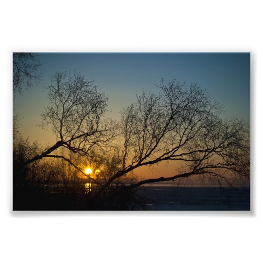 De laatste edelstenen bit van de zon foto afdruk (Voorkant)