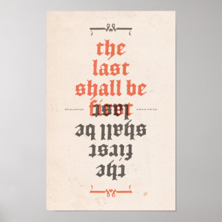 De laatste is de eerste poster