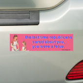 de laatste keer dat republikeinen om je gaven bumpersticker (Op auto)