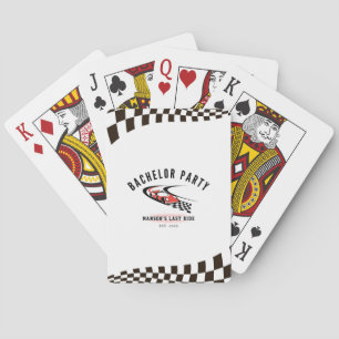 De Laatste Rit Bachelorfeest Trucker Spelend Pokerkaarten