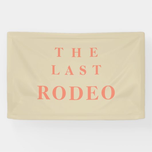 De laatste rodeo-cowgirl-feest spandoek (Horizontaal)
