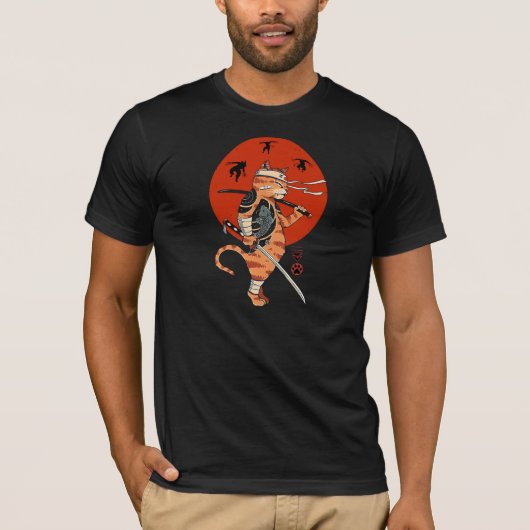 De laatste Samurai Cat T-shirt (Voorkant)