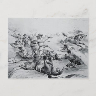 De laatste Slag van Algemene Custer Briefkaart