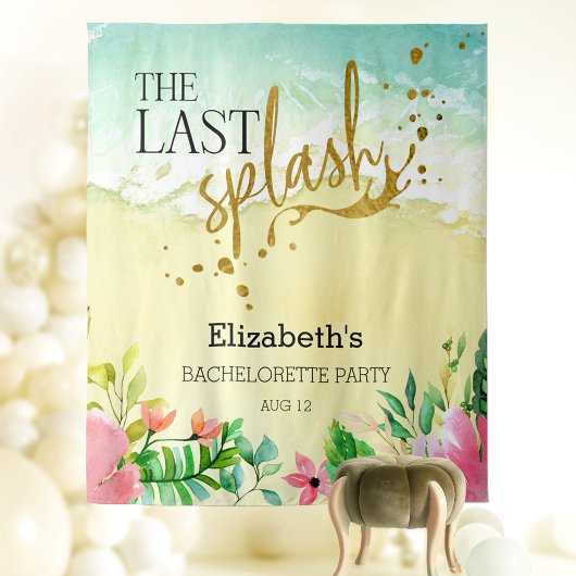 De laatste splash Bachelorette Party Achtergrond Wandkleed