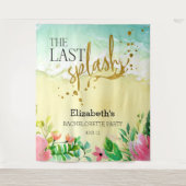 De laatste splash Bachelorette Party Achtergrond Wandkleed (Voorkant)