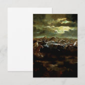 "De laatste standaard" Westerne kunst van Charles Bedankkaart (Voorkant / Achterkant)