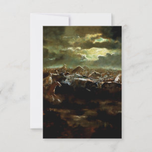 "De laatste standaard" Westerne kunst van Charles  Bedankkaart