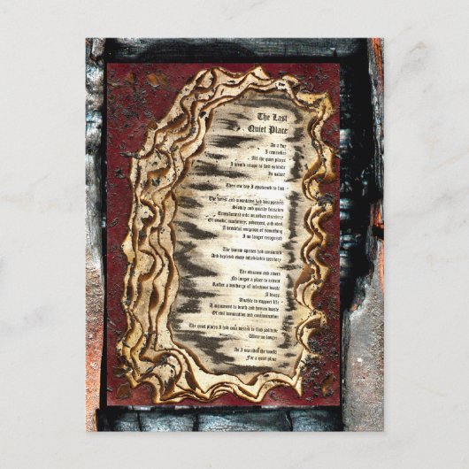 De laatste stille plaats briefkaart (Voorkant)