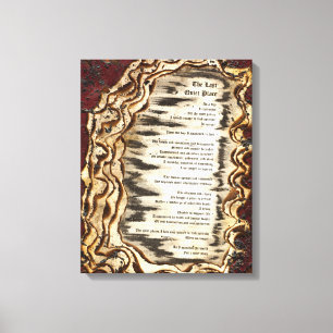 De laatste stille plaats canvas afdruk