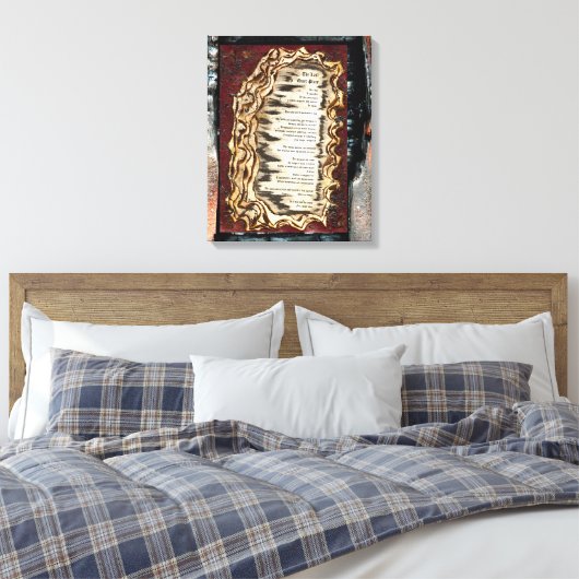 De laatste stille plaats canvas afdruk (Insitu (Slaapkamer))