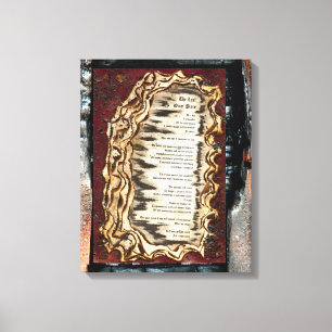 De laatste stille plaats canvas afdruk