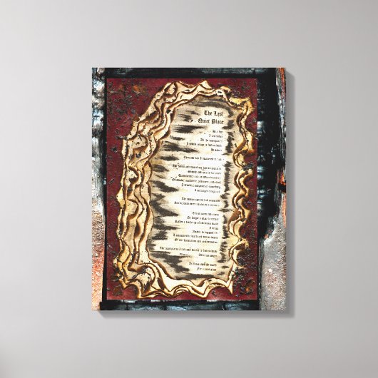 De laatste stille plaats canvas afdruk (Voorkant)