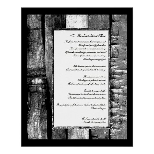 De laatste stille plaats perfect poster (Voorkant)