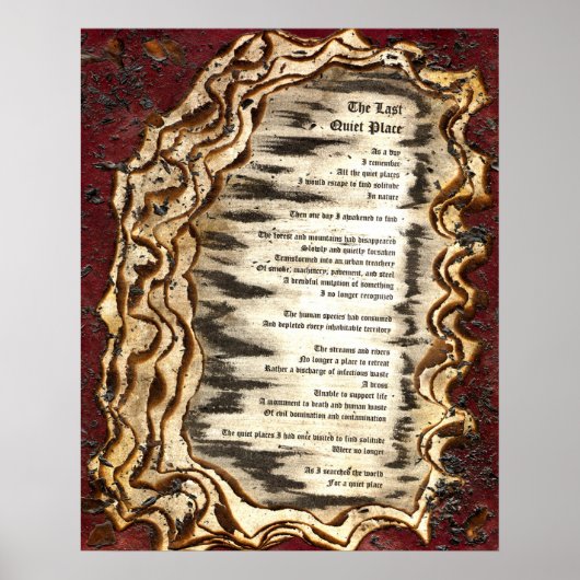 De laatste stille plaats poster (Voorkant)