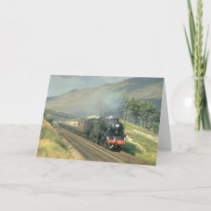 De laatste stoomtrein van de Britse spoorweg naar Kaart