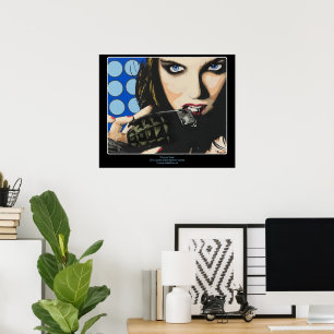 ‘De laatste strohalm’ op een schilderij Poster