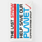 De laatste stroming, klimaatverandering spandoek (Verticaal)