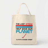 De laatste strook, klimaatveranderingszak voor het tote bag (Voorkant)