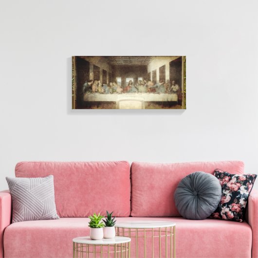 De laatste Supper Canvas druk Afdruk (Insitu (Woonkamer))