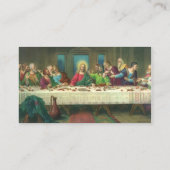 De laatste Supper oorspronkelijk door Leonardo da  Visitekaartje (Achterkant)