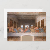 De laatste Supper van Leonardo Da Vinci Briefkaart (Voorkant / Achterkant)