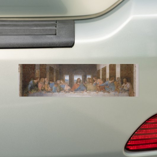 De laatste Supper van Leonardo Da Vinci Bumpersticker (Op auto)