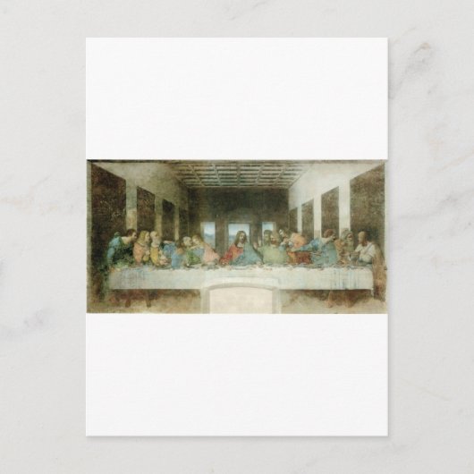 De laatste Supper van Leonardo Da Vinci c. 1495-14 Briefkaart (Voorkant)