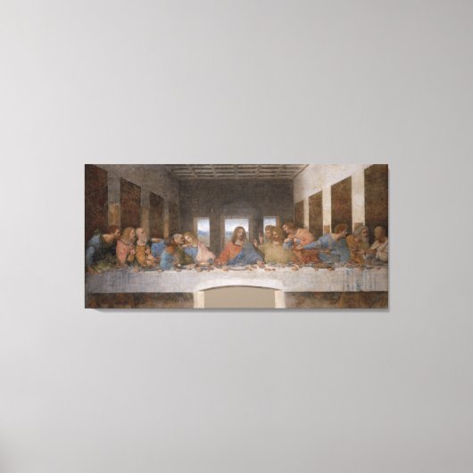 De laatste Supper van Leonardo Da Vinci Canvas Afdruk (Voorkant)