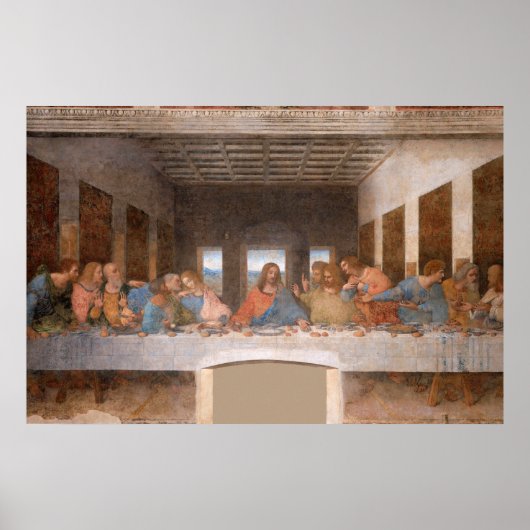 De laatste Supper van Leonardo Da Vinci Poster (Voorkant)