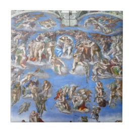 De laatste uitspraak: Sistine Chapel - keramische  Tegeltje