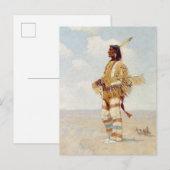 De laatste van zijn Race De Verdwijnende Amerikaan Briefkaart (Voorkant / Achterkant)