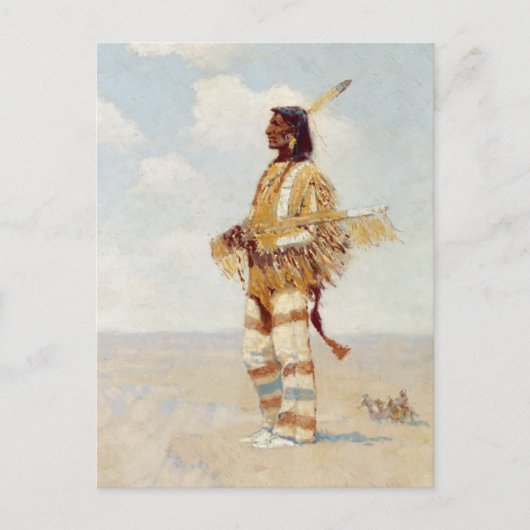 De laatste van zijn Race De Verdwijnende Amerikaan Briefkaart (Voorkant)