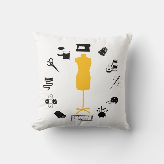 De labelpiloot aanpassen kussen (Voorkant)