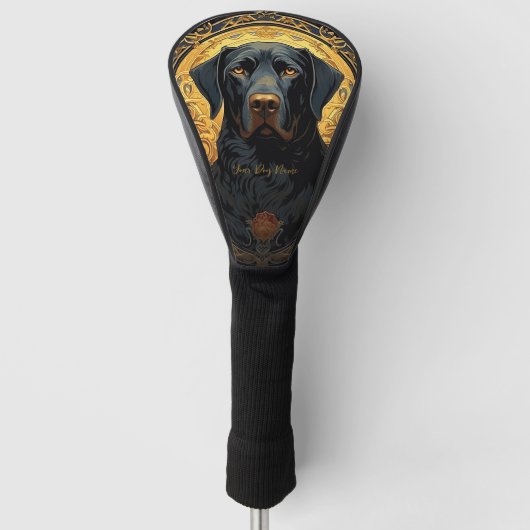 De Labrador Retriever Dog 002 - Natalia Mucha Golfheadcover (Voorkant)