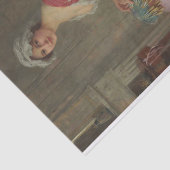 De Lace Maker van Charles-Amable Lenoir Tissuepapier (Detail)