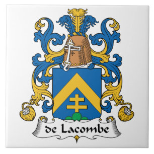 de LaCombe Family Crest Tegeltje