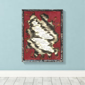 De Ladder Canvas Afdruk (Insitu (Houten vloer))