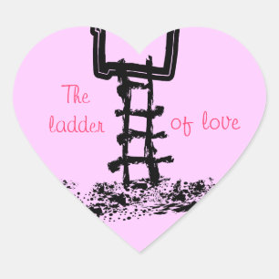 De ladder liefde - sticker