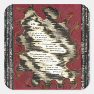 De Ladder Vierkante Sticker