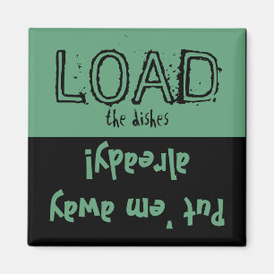 De lading maakt FUNNY leeg! Dishwasher Magnet Magneet