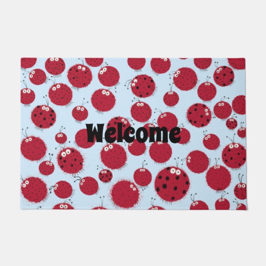 De Ladybug Shindig Deurmat (Voorkant)