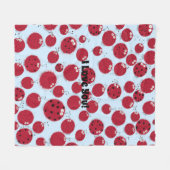 De Ladybug Shindig Fleece Deken (Voorkant (Horizontaal))