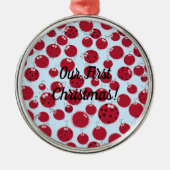 De Ladybug Shindig Metalen Ornament (Voorkant)