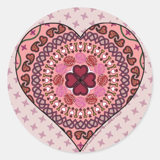 De lagen van de Sticker van het Hart (Voorkant)