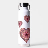 De lagen van het hart waterfles (Voorkant)