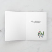 De Lama van Kerstmis Feestdagen Kaart (Binnen)