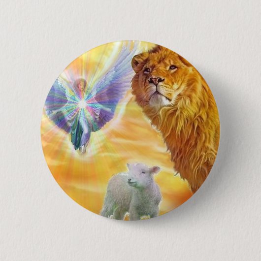 De Lamb van God! Ronde Button 5,7 Cm (Voorkant)