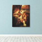 De Lament voor Icarus Canvas Afdruk (Insitu (Houten vloer))