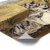 De lammeren zullen met de wolf omgaan poster (Hoek)