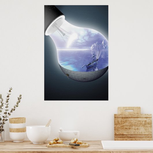 De Lampserf Poster (Keuken)